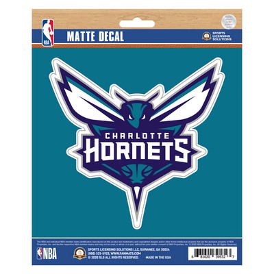 Fan Mats  LLC Charlotte Hornets Matte Decal Purple