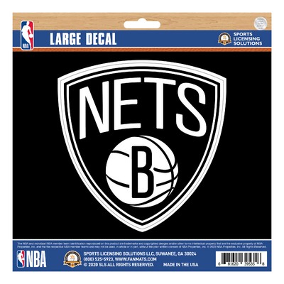 Fan Mats  LLC Brooklyn Nets Large Decal Black