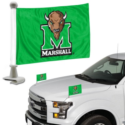 Fan Mats  LLC Marshall Thundering Herd Ambassador Flags Green