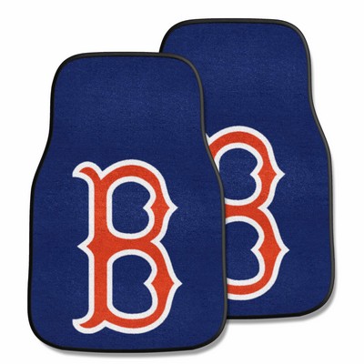 Fan Mats  LLC Boston Red Sox 2-pc Carpet Car Mat Set Navy