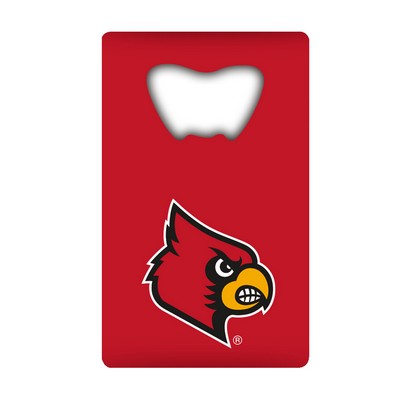 Fan Mats  LLC Louisville Cardinals Credit Card Bottle Opener Red