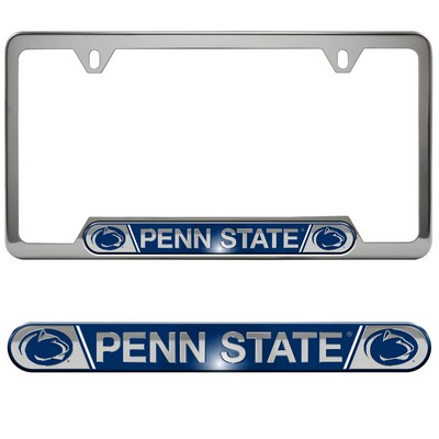 Fan Mats  LLC Penn State Nittany Lions Embossed License Plate Frame Chrome