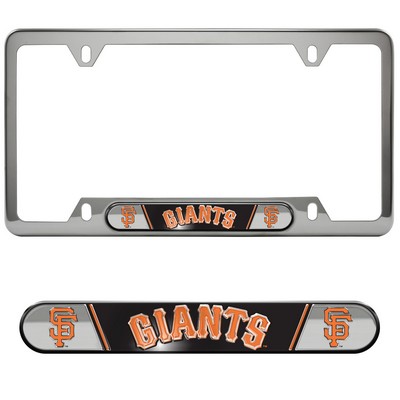 Fan Mats  LLC San Francisco Giants Embossed License Plate Frame Orange