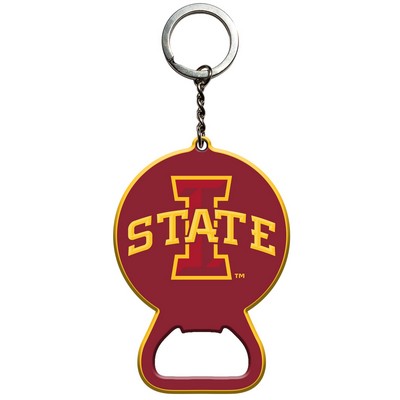 Fan Mats  LLC Iowa State Cyclones Keychain Bottle Opener Red