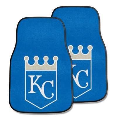 Fan Mats  LLC Kansas City Royals 2-pc Carpet Car Mat Set Blue