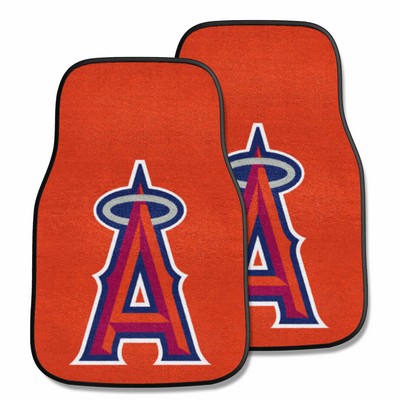 Fan Mats  LLC Los Angeles Angels 2-pc Carpet Car Mat Set Red