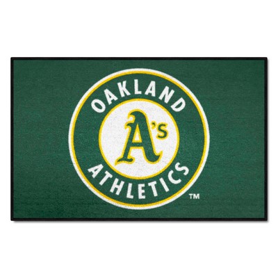 Fan Mats  LLC Oakland Athletics Starter Mat Green