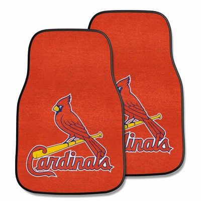 Fan Mats  LLC St. Louis Cardinals 2-pc Carpet Car Mat Set Red