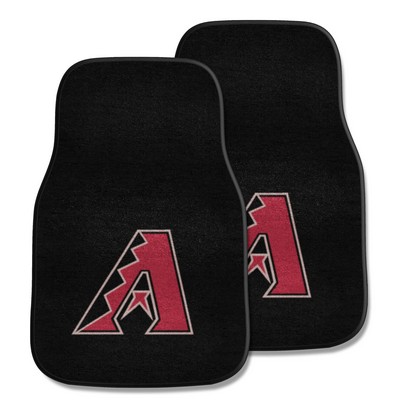 Fan Mats  LLC Arizona Diamondbacks 2-pc Carpet Car Mat Set Black