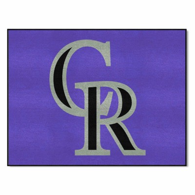 Fan Mats  LLC Colorado Rockies All-Star Mat Purple