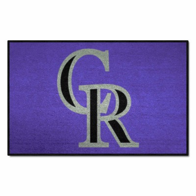 Fan Mats  LLC Colorado Rockies Starter Mat Purple