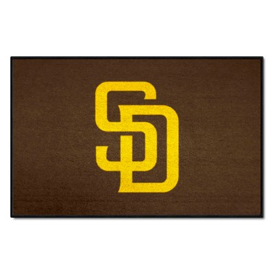 Fan Mats  LLC San Diego Padres Starter Mat Brown