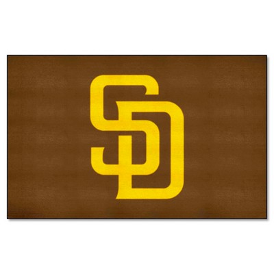 Fan Mats  LLC San Diego Padres Ulti-Mat Brown and Yellow