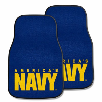 Fan Mats  LLC U.S. Navy n/a 2-pc Carpet Car Mat Set Navy