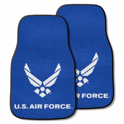 Fan Mats  LLC U.S. Air Force n/a 2-pc Carpet Car Mat Set Blue