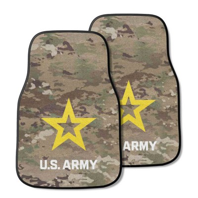 Fan Mats  LLC U.S. Army n/a 2-pc Carpet Car Mat Set Gray