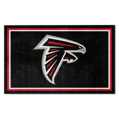 Fan Mats  LLC Atlanta Falcons 4x6 Rug Black