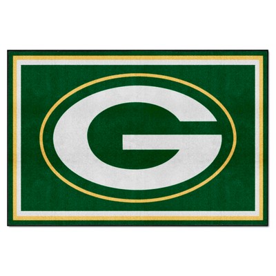 Fan Mats  LLC Green Bay Packers 5x8 Rug Green