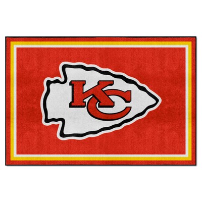 Fan Mats  LLC Kansas City Chiefs 5x8 Rug Red