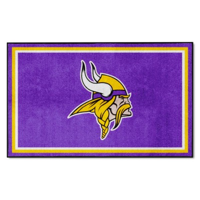 Fan Mats  LLC Minnesota Vikings 4x6 Rug Purple