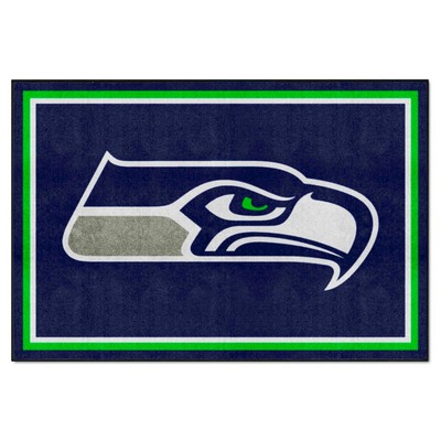 Fan Mats  LLC Seattle Seahawks 5x8 Rug Blue