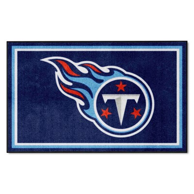 Fan Mats  LLC Tennessee Titans 4x6 Rug Navy