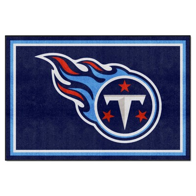 Fan Mats  LLC Tennessee Titans 5x8 Rug Gray