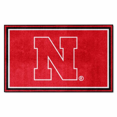 Fan Mats  LLC Nebraska Cornhuskers 4x6 Rug Red