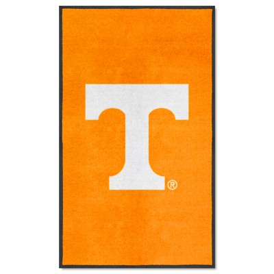 Fan Mats  LLC Tennessee 3X5 High-Traffic Mat with Durable Rubber Backing - Portrait Orientation Orange