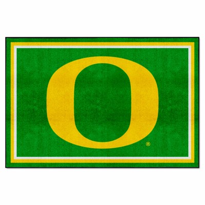 Fan Mats  LLC Oregon Ducks 5x8 Rug Green