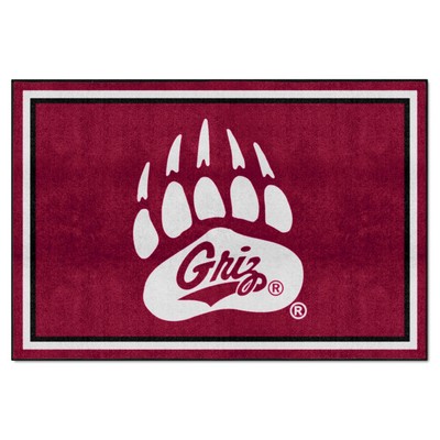 Fan Mats  LLC Montana Grizzlies 5x8 Rug Maroon