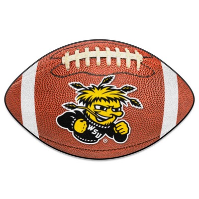 Fan Mats  LLC Wichita State Shockers Football Mat Brown