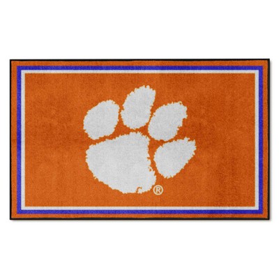 Fan Mats  LLC Clemson Tigers 4x6 Rug Orange