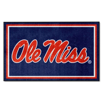 Fan Mats  LLC Ole Miss Rebels 4x6 Rug Navy