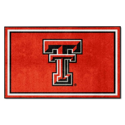 Fan Mats  LLC Texas Tech Red Raiders 4x6 Rug Red