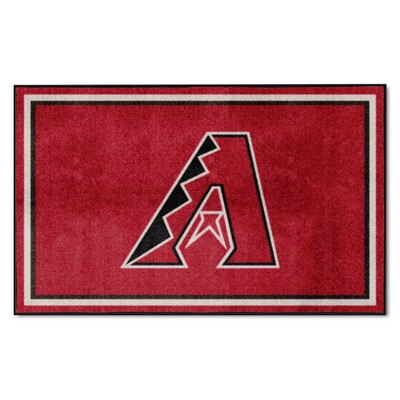 Fan Mats  LLC Arizona Diamondbacks 4x6 Rug Black