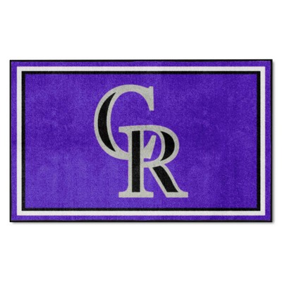 Fan Mats  LLC Colorado Rockies 4x6 Rug Purple