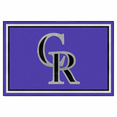 Fan Mats  LLC Colorado Rockies 5x8 Rug Purple