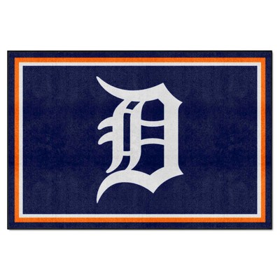 Fan Mats  LLC Detroit Tigers 5x8 Rug Navy