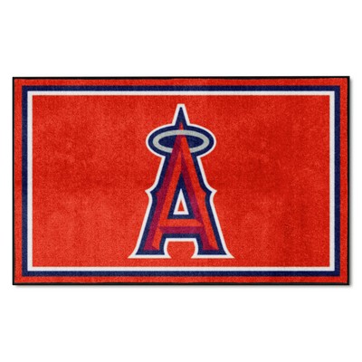 Fan Mats  LLC Los Angeles Angels 4x6 Rug Red