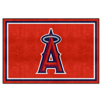 Fan Mats  LLC Los Angeles Angels 5x8 Rug Red