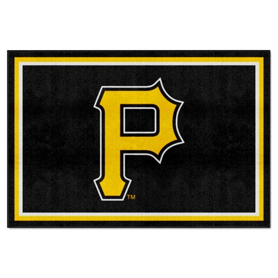 Fan Mats  LLC Pittsburgh Pirates 5x8 Rug Black