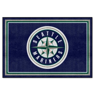 Fan Mats  LLC Seattle Mariners 5x8 Rug Navy