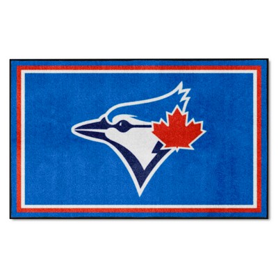 Fan Mats  LLC Toronto Blue Jays 4x6 Rug Blue