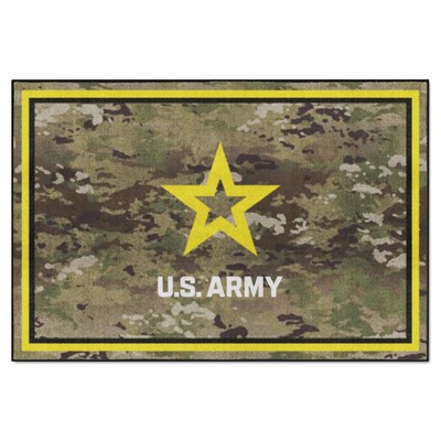 Fan Mats  LLC U.S. Army n/a 5x8 Rug Gray