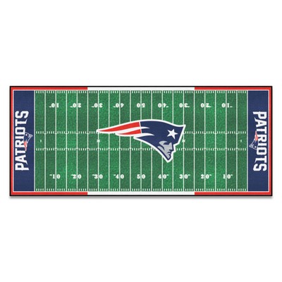 Fan Mats  LLC New England Patriots Football Field Runner Green