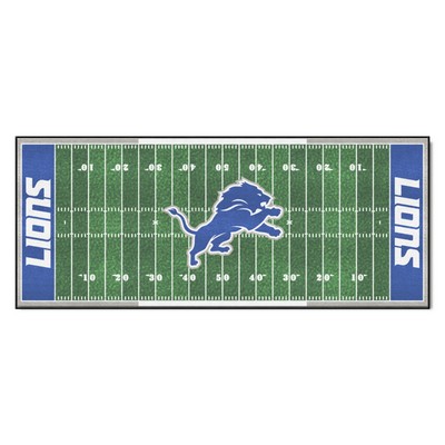 Fan Mats  LLC Detroit Lions Football Field Runner Green