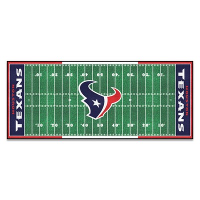 Fan Mats  LLC Houston Texans Football Field Runner Green