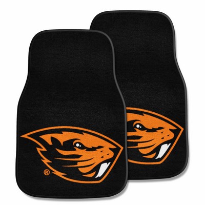 Fan Mats  LLC Oregon State Beavers 2-pc Carpet Car Mat Set Black