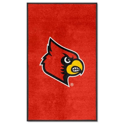 Fan Mats  LLC Louisville Cardinals 3x5 Logo Mat Portrait Red